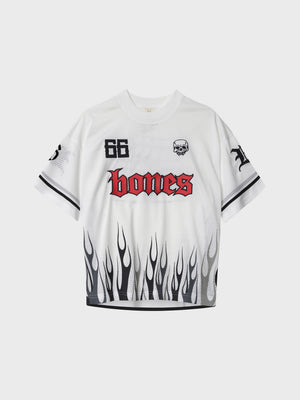 Mesh White/Red