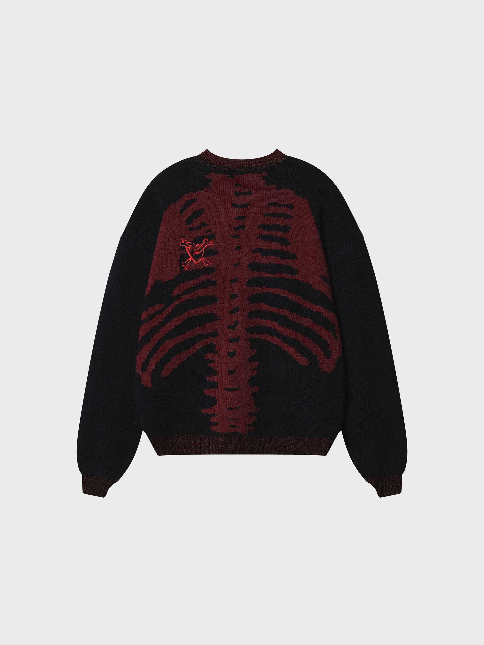 Backbone Knit - Black/Red
