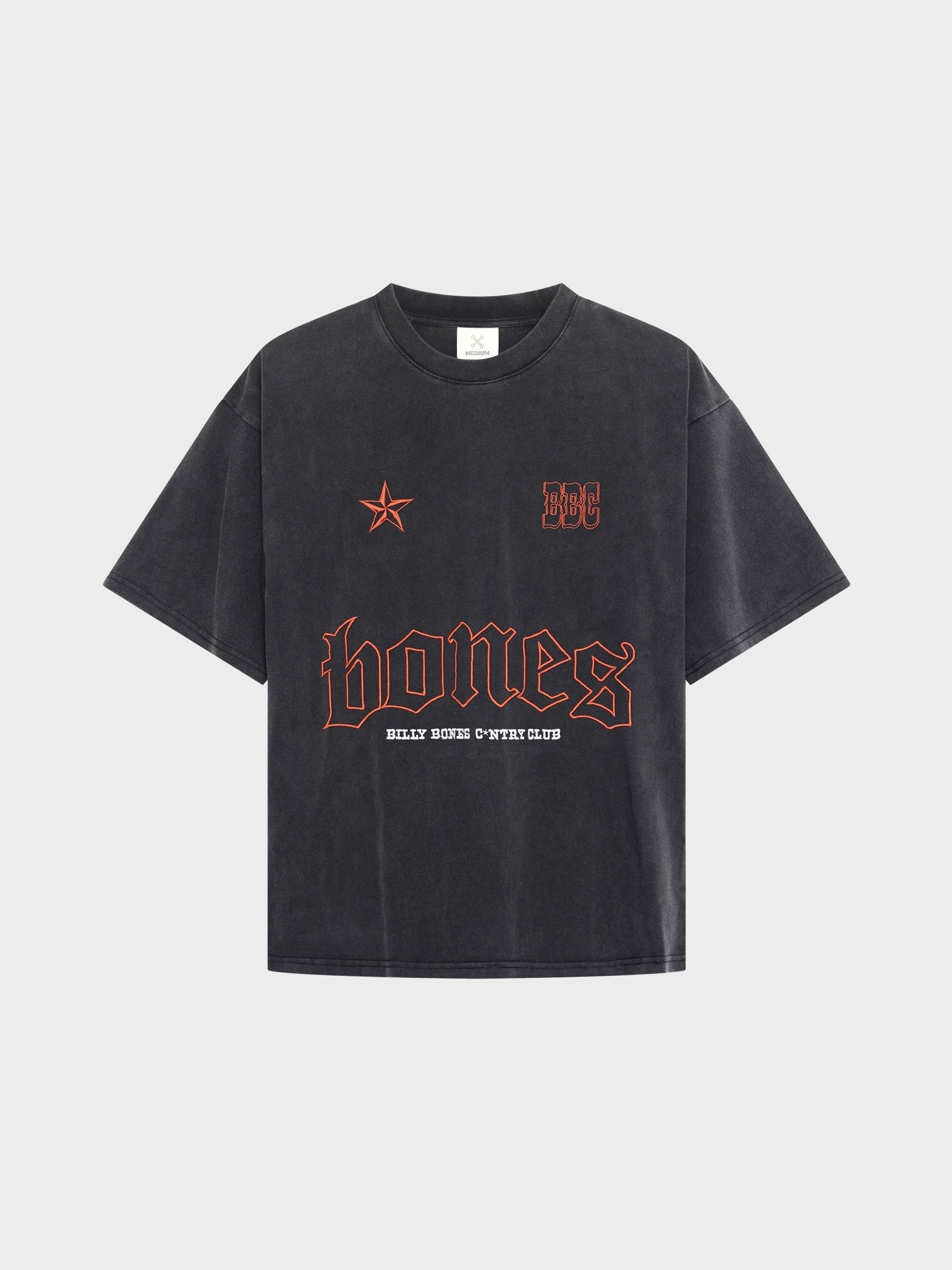 Cowboy Logo Tee - Vintage Black/Red
