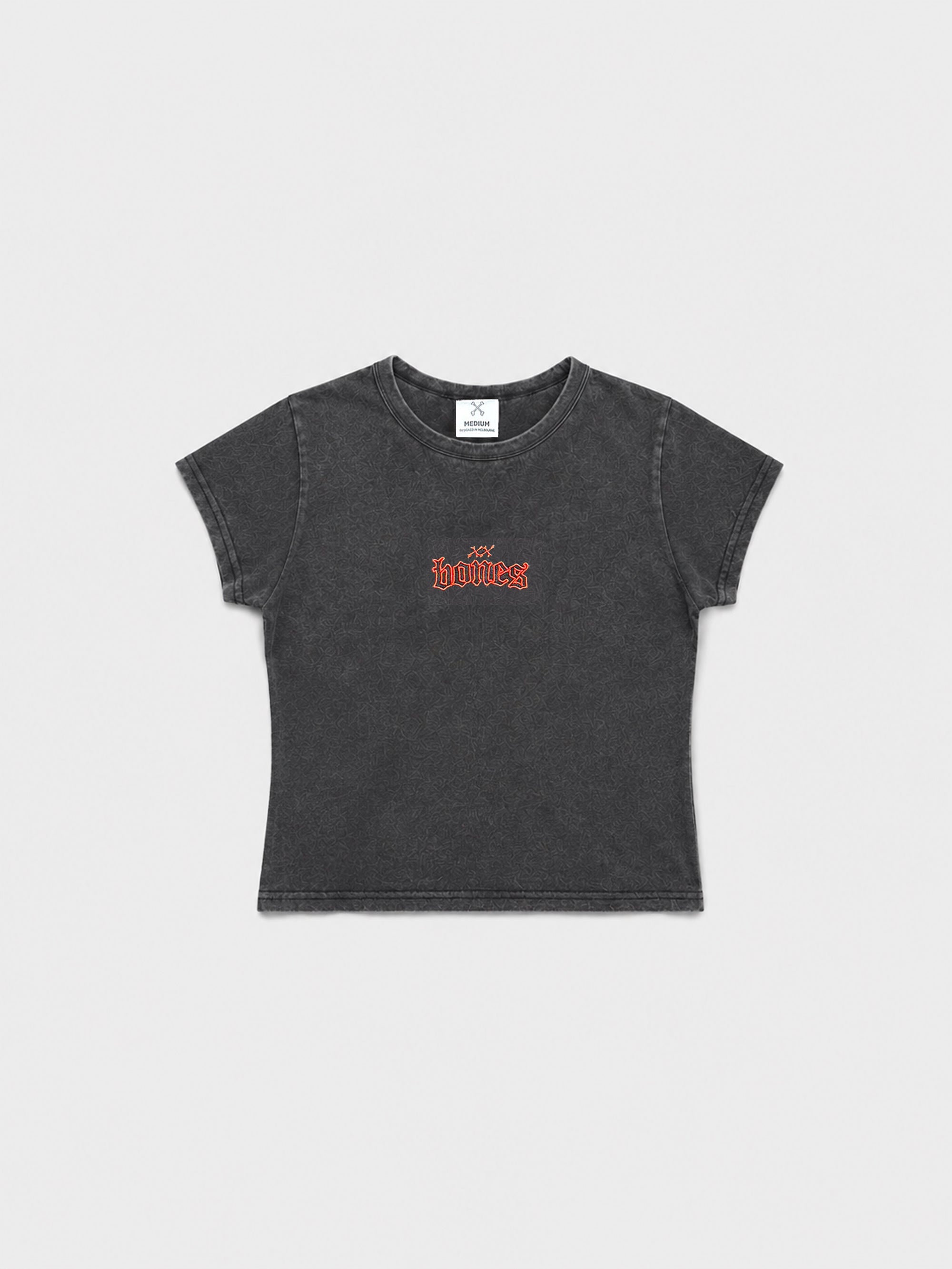 Steeze 2.0 Baby Tee - Vintage Black