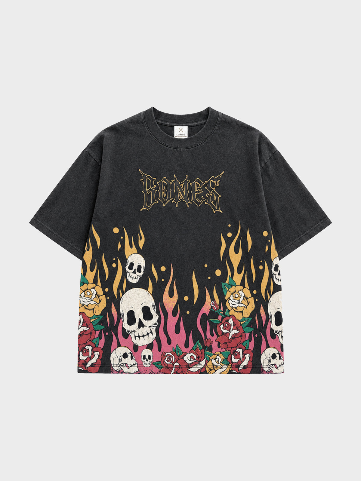 Hellfire Tee - Washed Black
