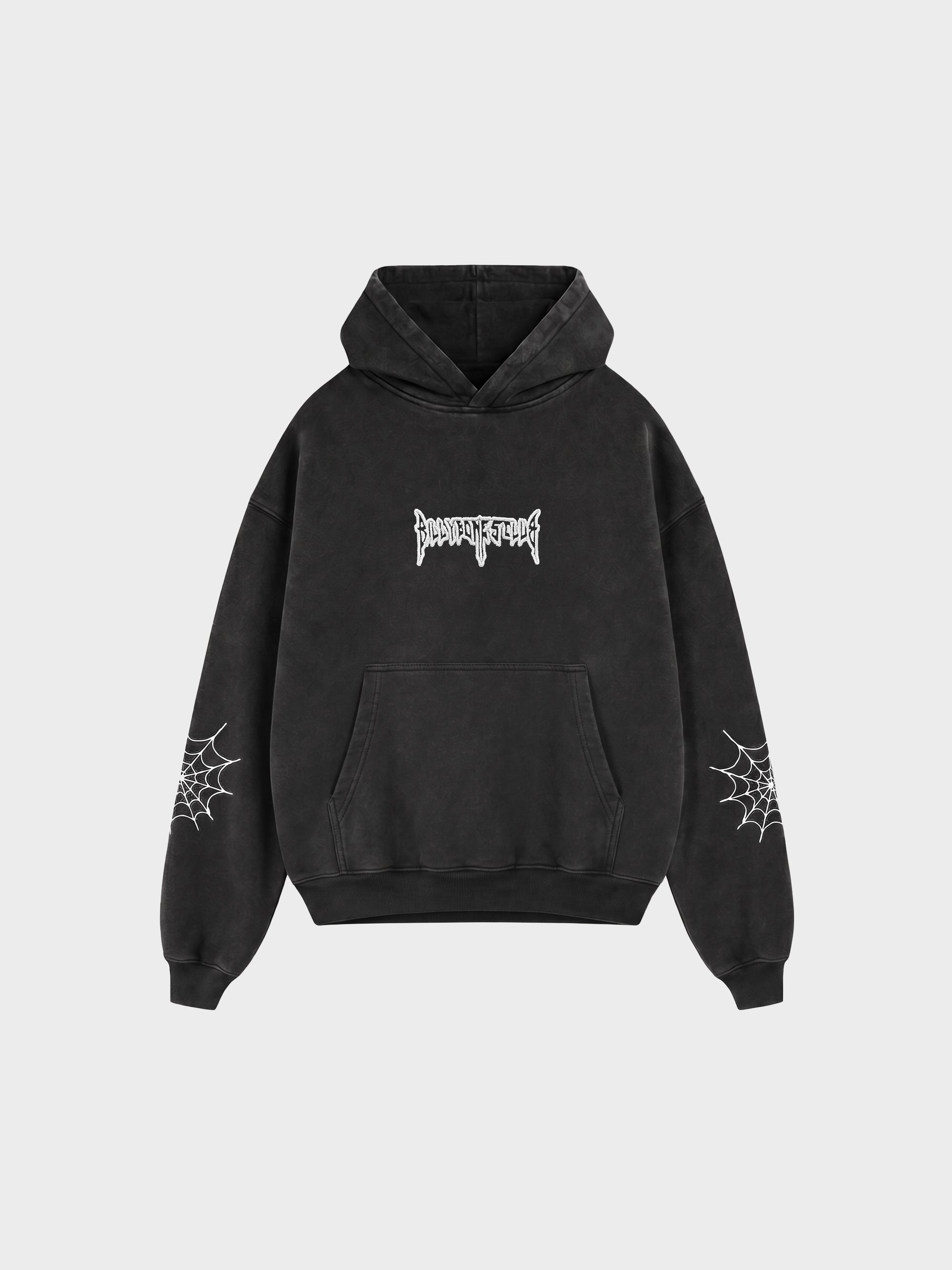 Spider Hoodie - Vintage Black