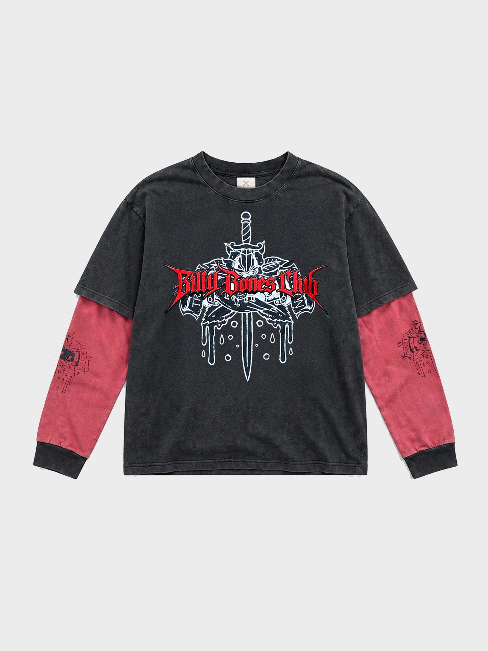 Trust No One Longsleeve - Washed Black