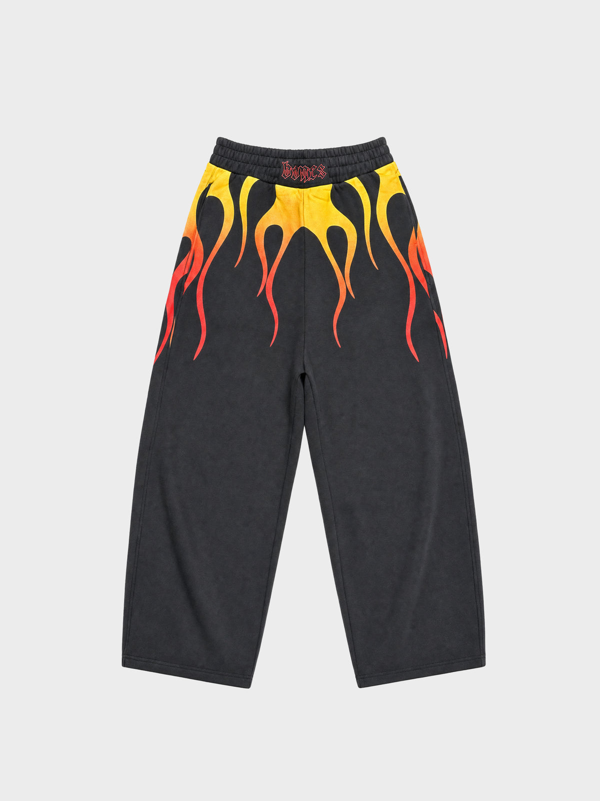 Deathlifting Burner Trackpants - Black/Flame