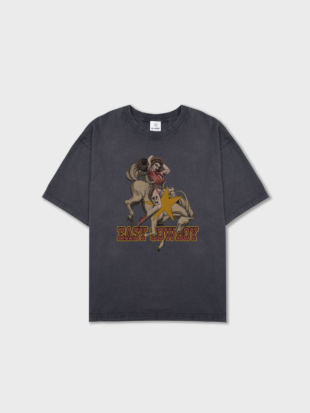 Easy Cowboy Tee - Washed Black