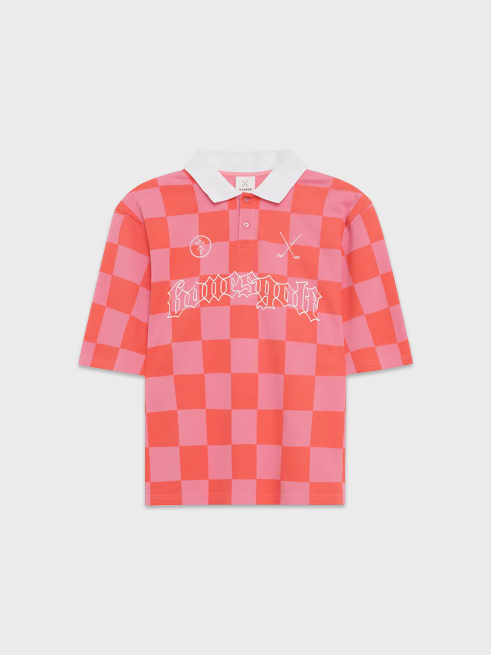 Fairway Check Polo - Red/Pink
