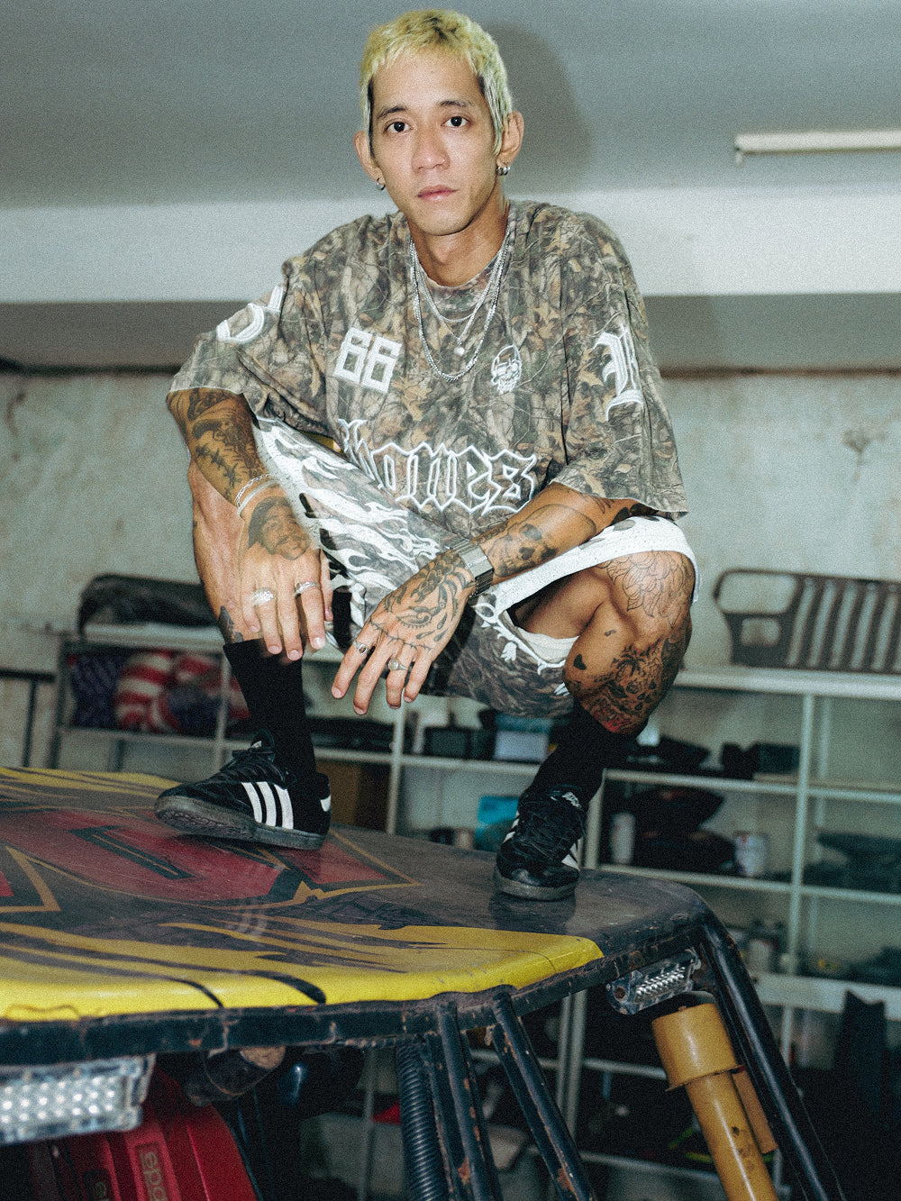 Burner Boxy Tee - Alpine Camo