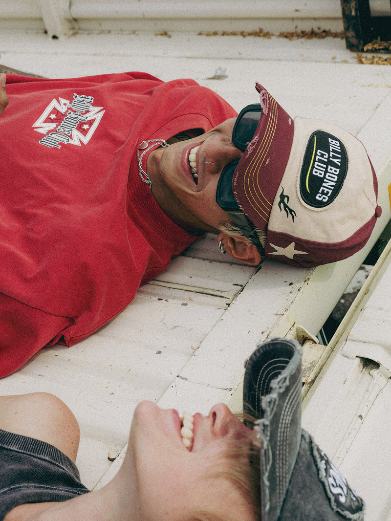 Grease Machine Cap - Washed Red