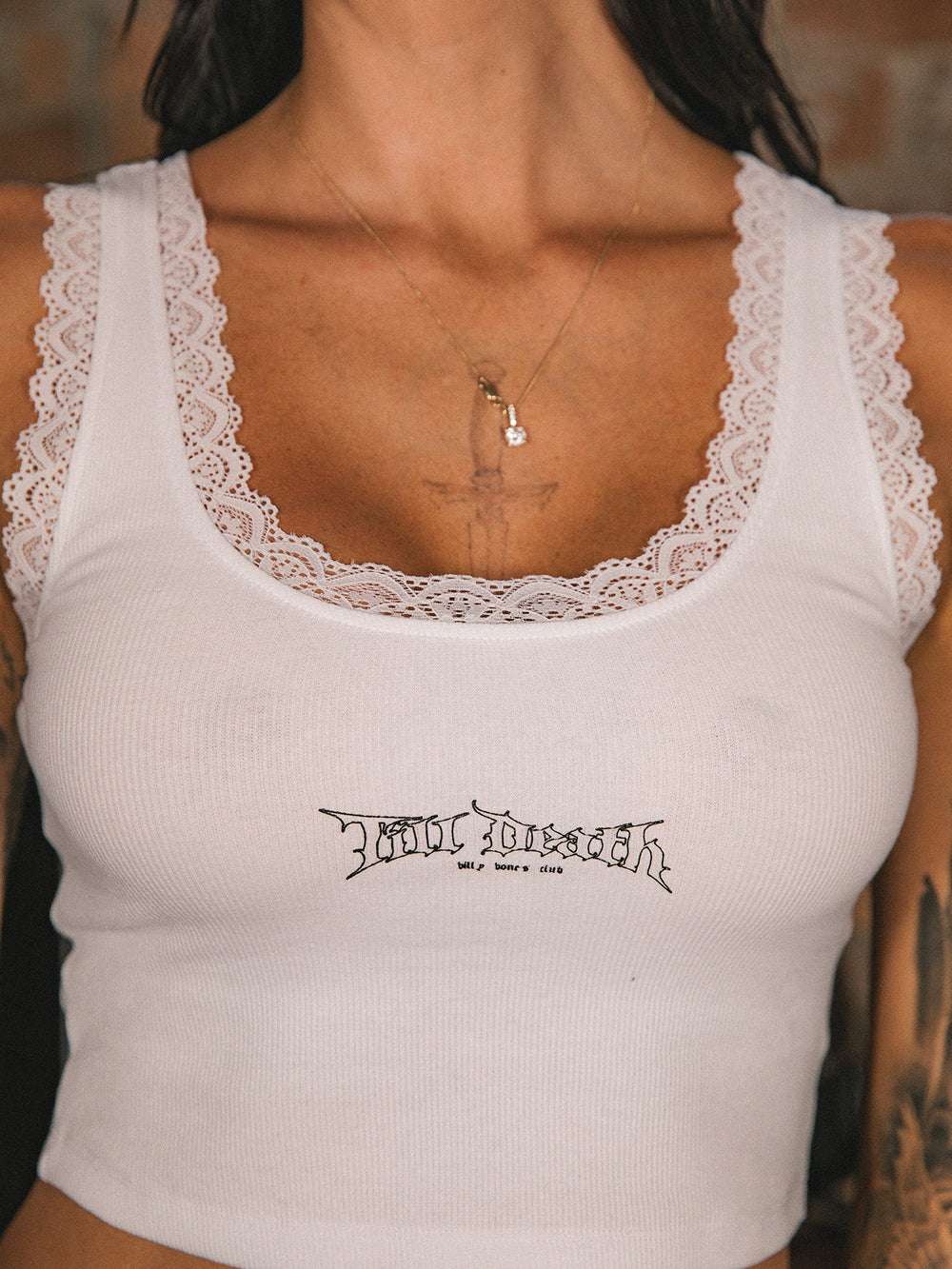 Till Death 4.0 Low Crop - White