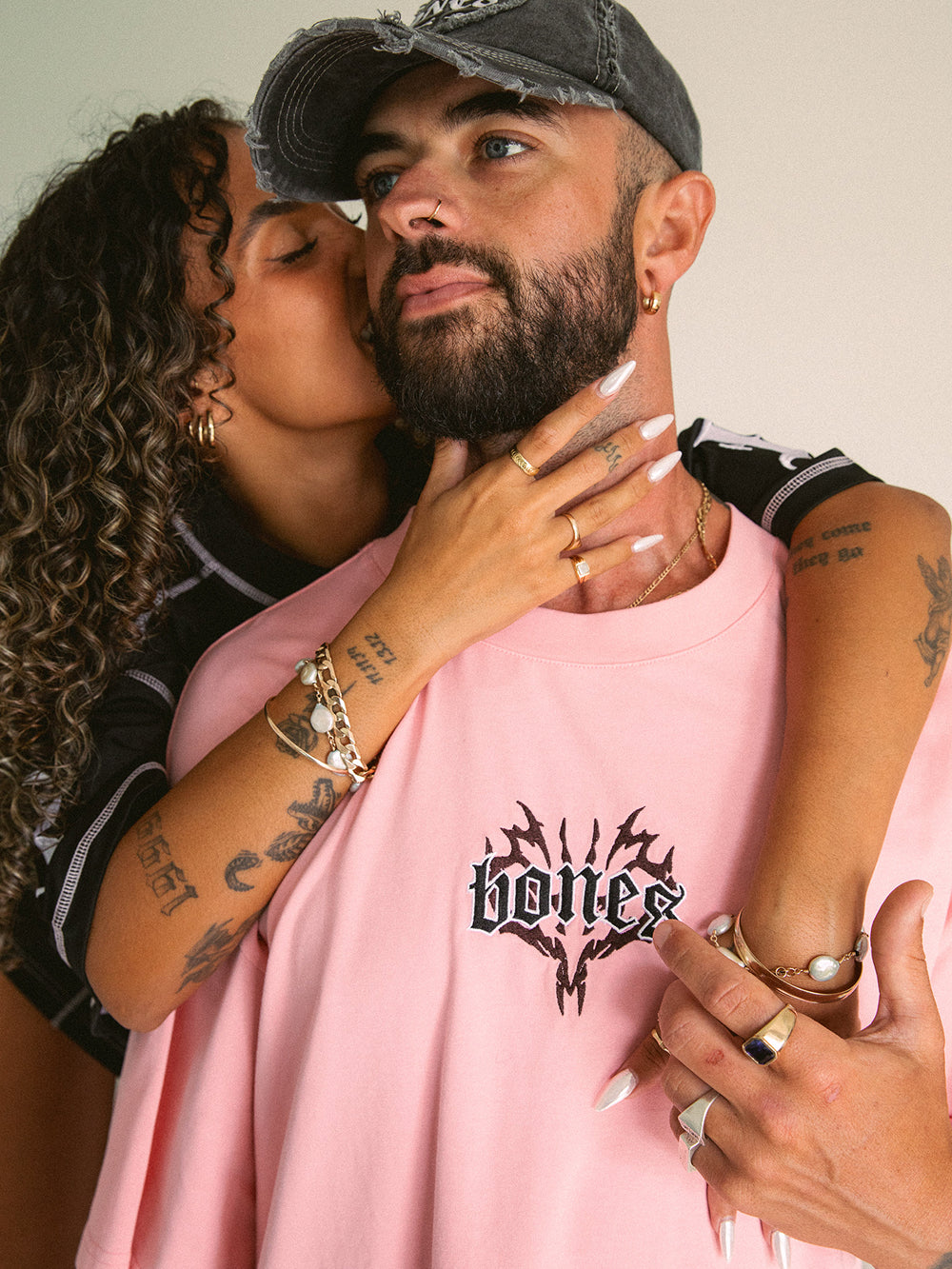 Tribal Steeze Tee - Washed Pink