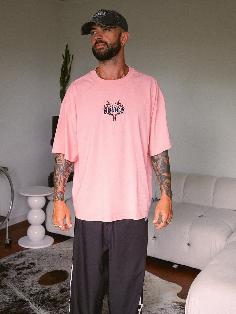 Tribal Steeze Tee - Washed Pink