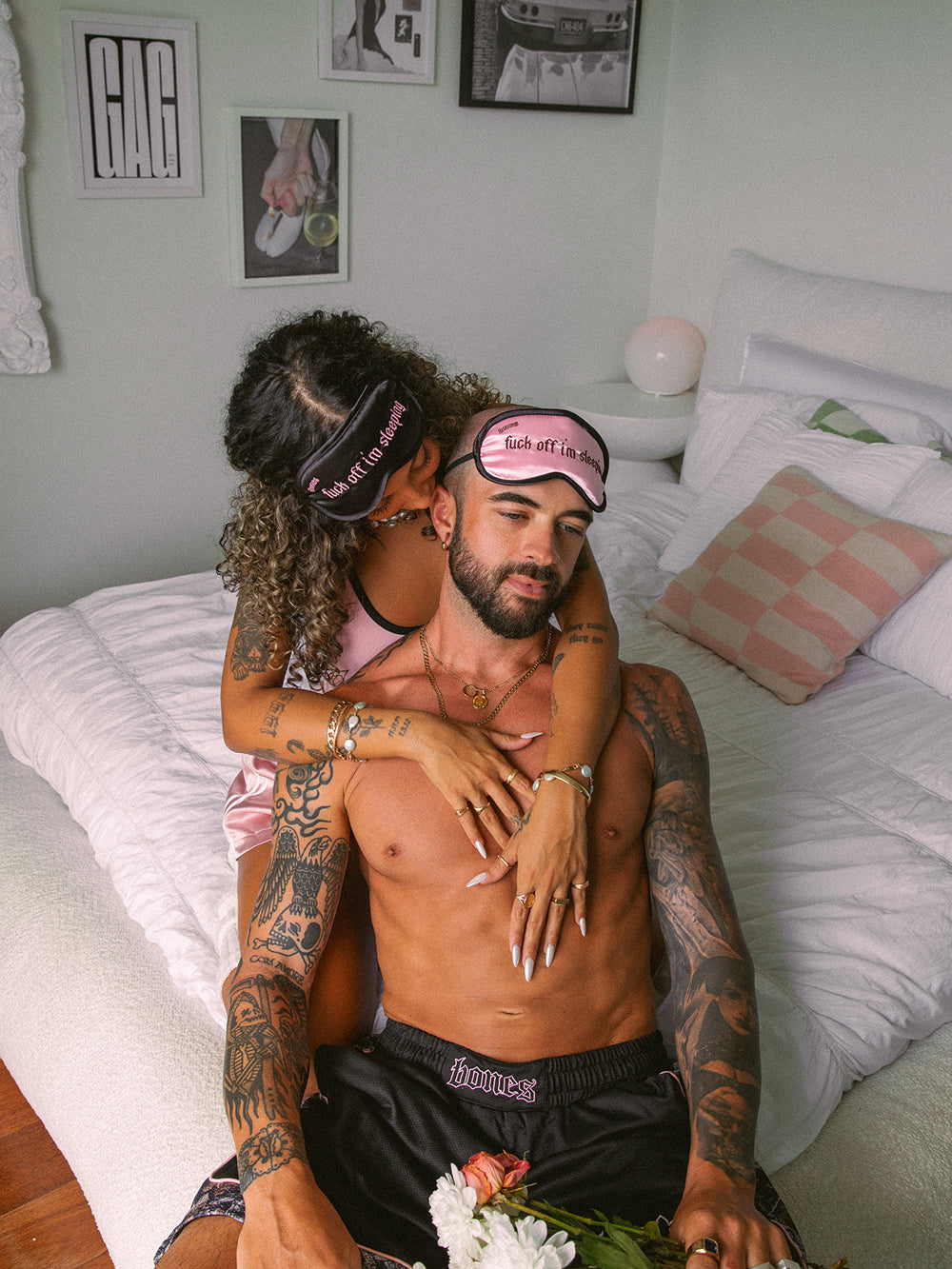 I’m Sleeping Silk Eye Mask - Black