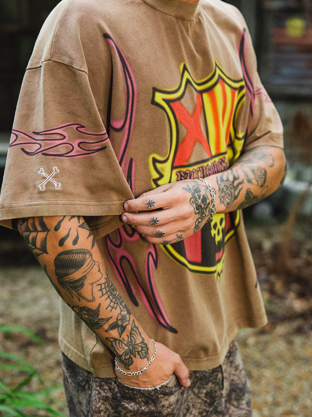 Tribal FC Tee - Washed Brown