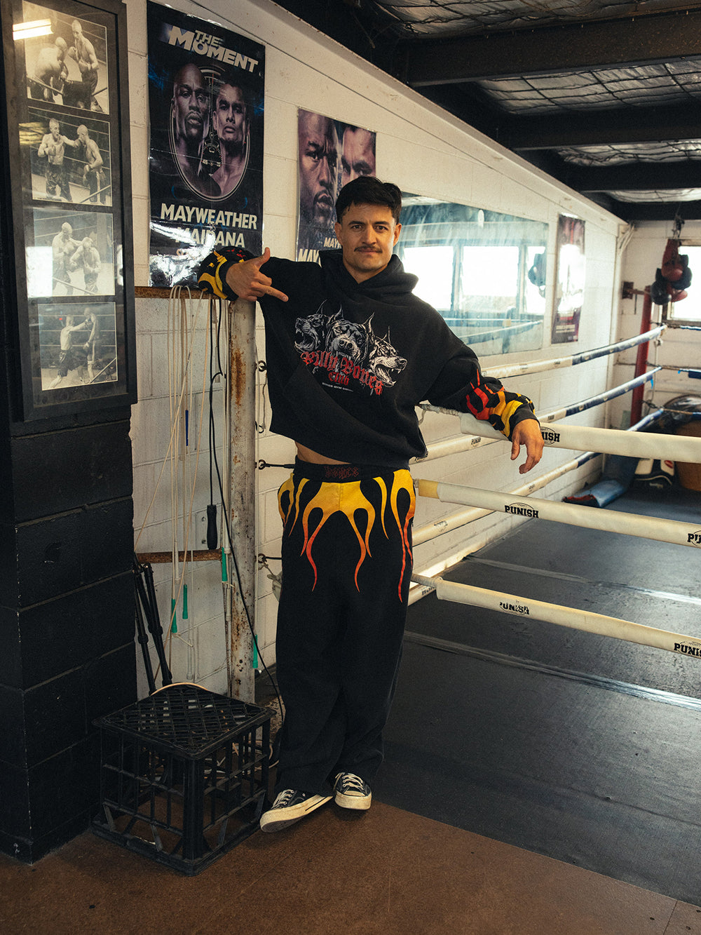 Deathlifting Burner Hoodie - Black/Flame