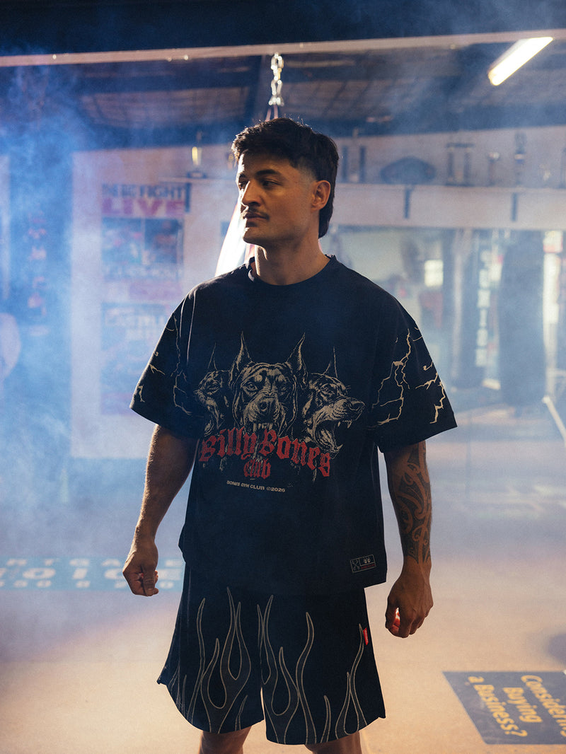 All Bark Gym Tee - Washed Black