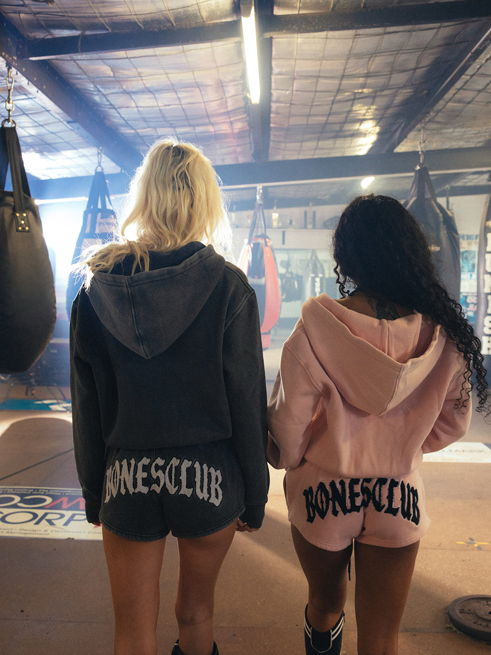 Bones Club Booty Shorts - Washed Black