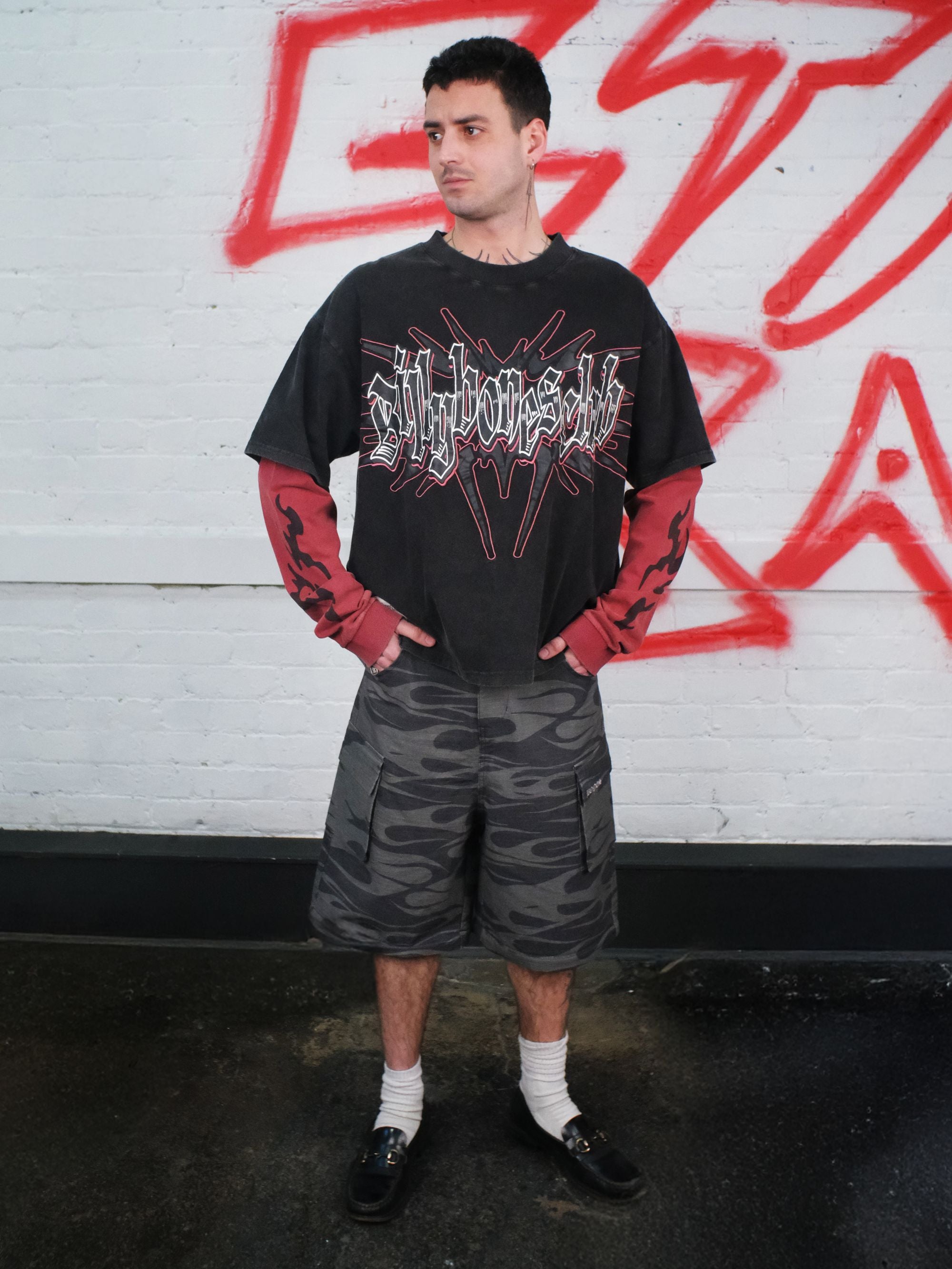 Night Flame Convertible Pants - Black Camo