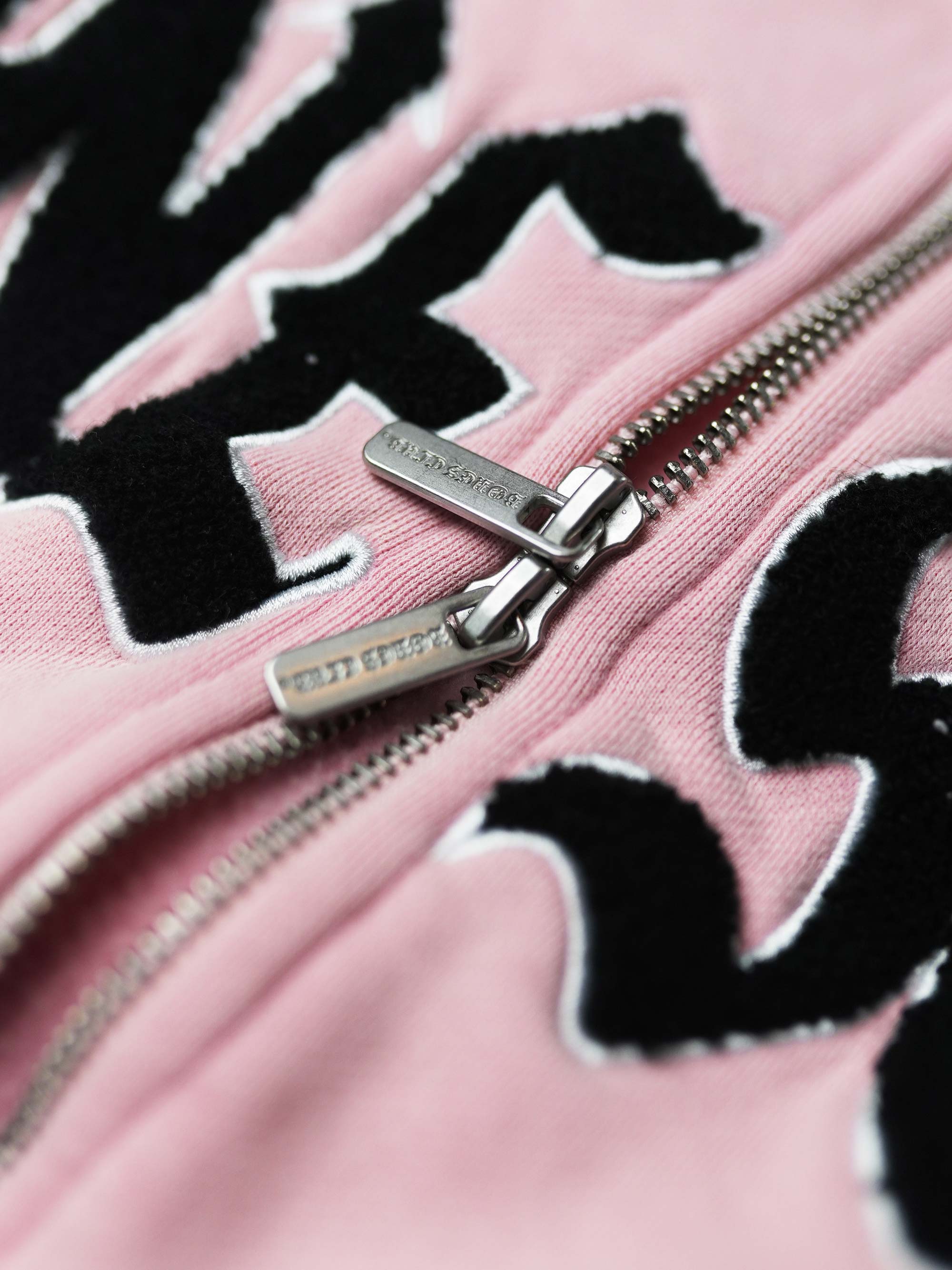 Bones Club Zip Hoodie - Washed Pink