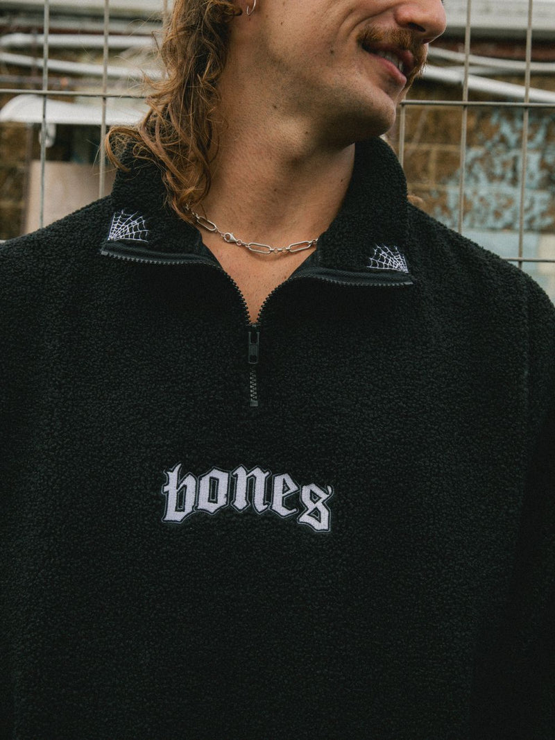 Webbed Collar Sherpa - Black