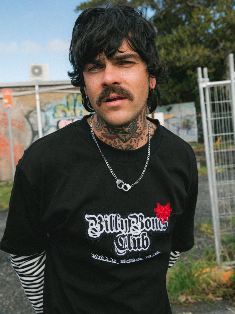 Dropout Layered Tee - Black/Stripe