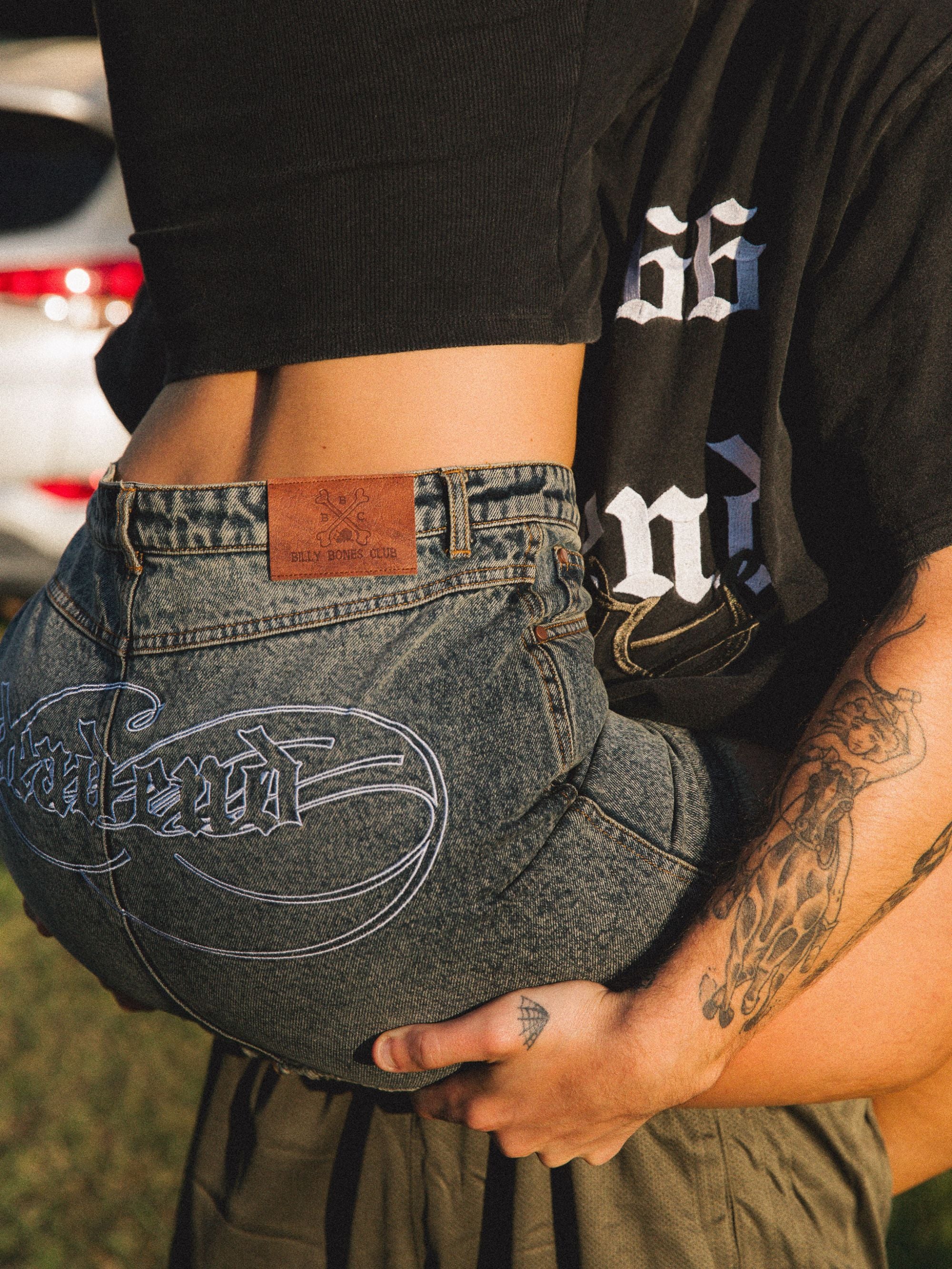 Dead End Skirt - Washed Denim