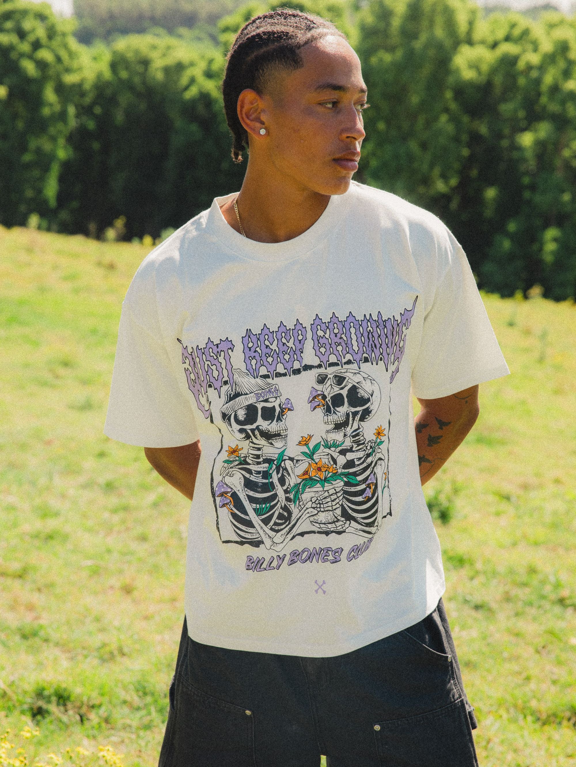 Just Keep Growing Tee - Vintage White