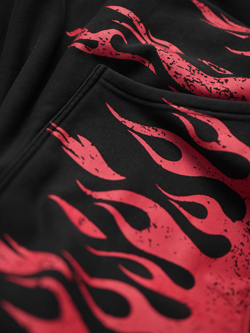 Burner 2.0 Hoodie - Washed Black/Red