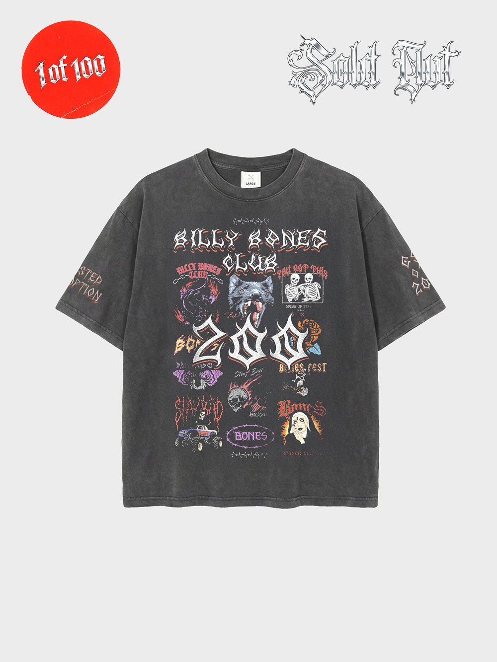 The 200th Edition Tee - Washed Black