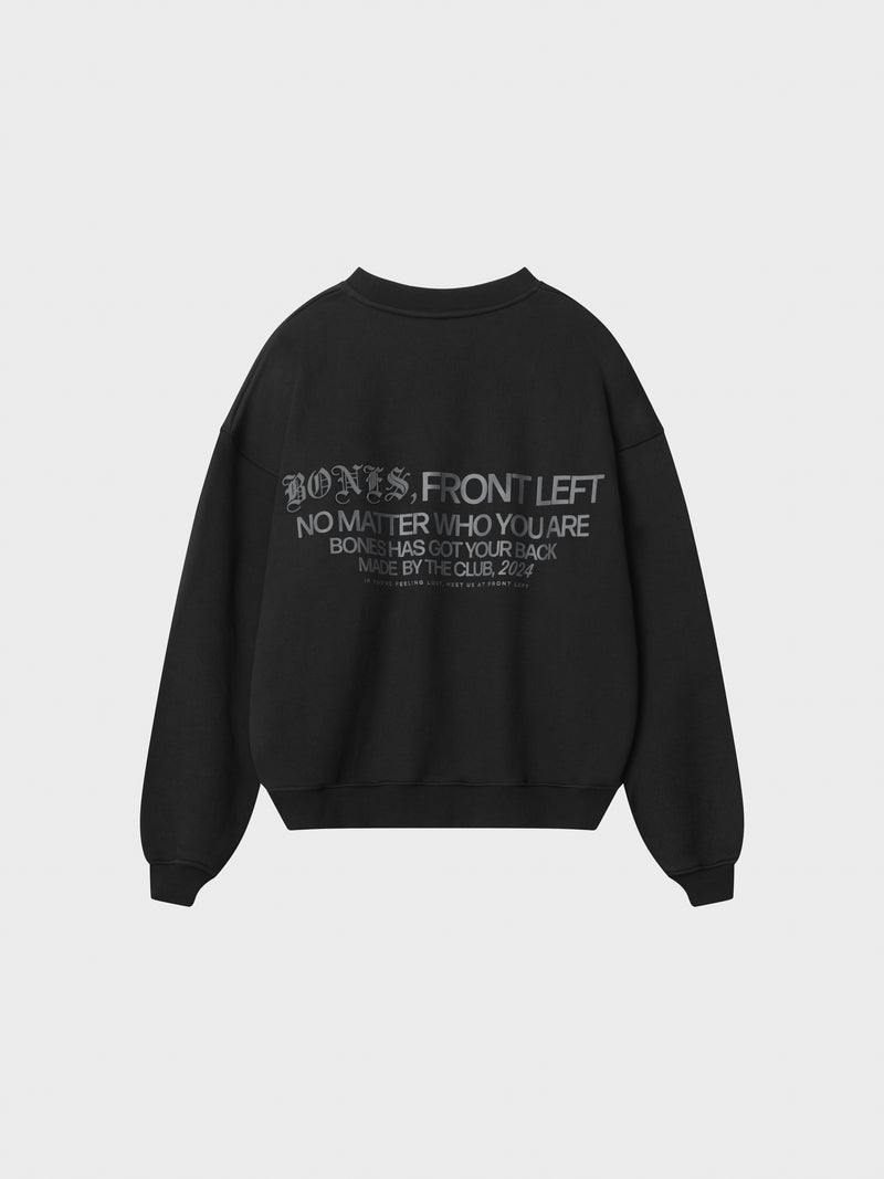Front Left Crew - Vintage Black