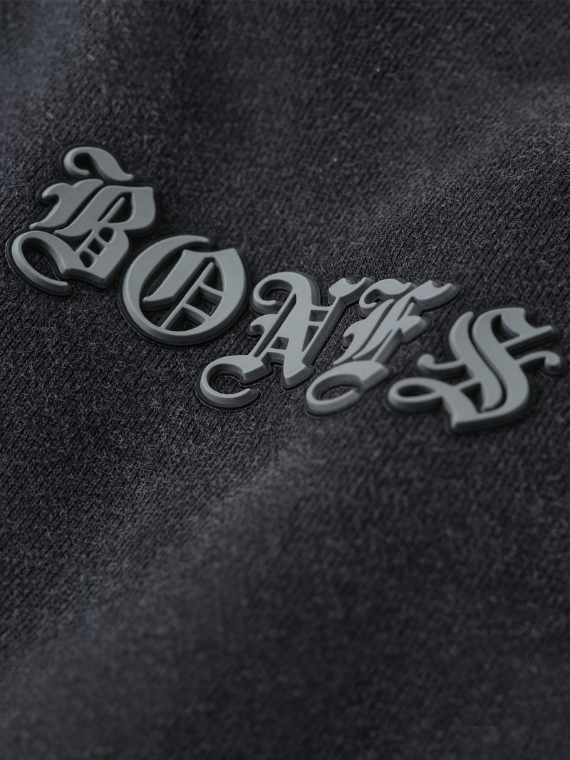 Front Left Box Tee - Washed Black