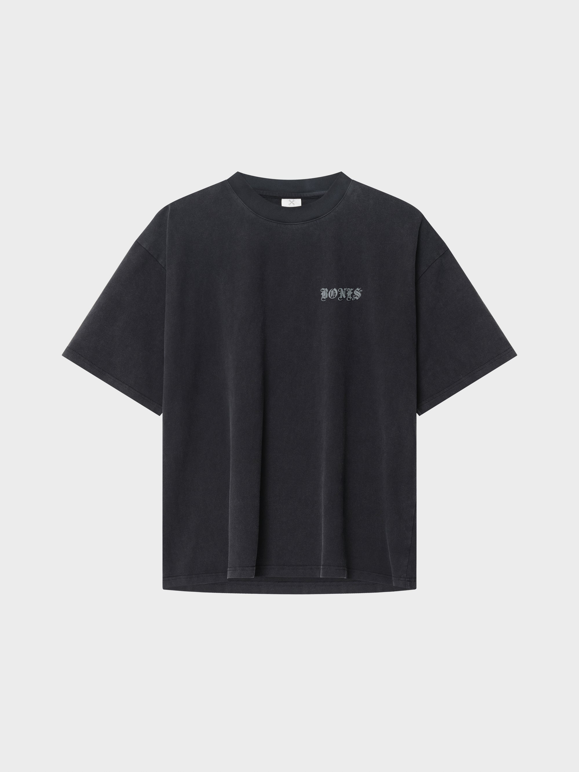 Front Left Box Tee - Washed Black