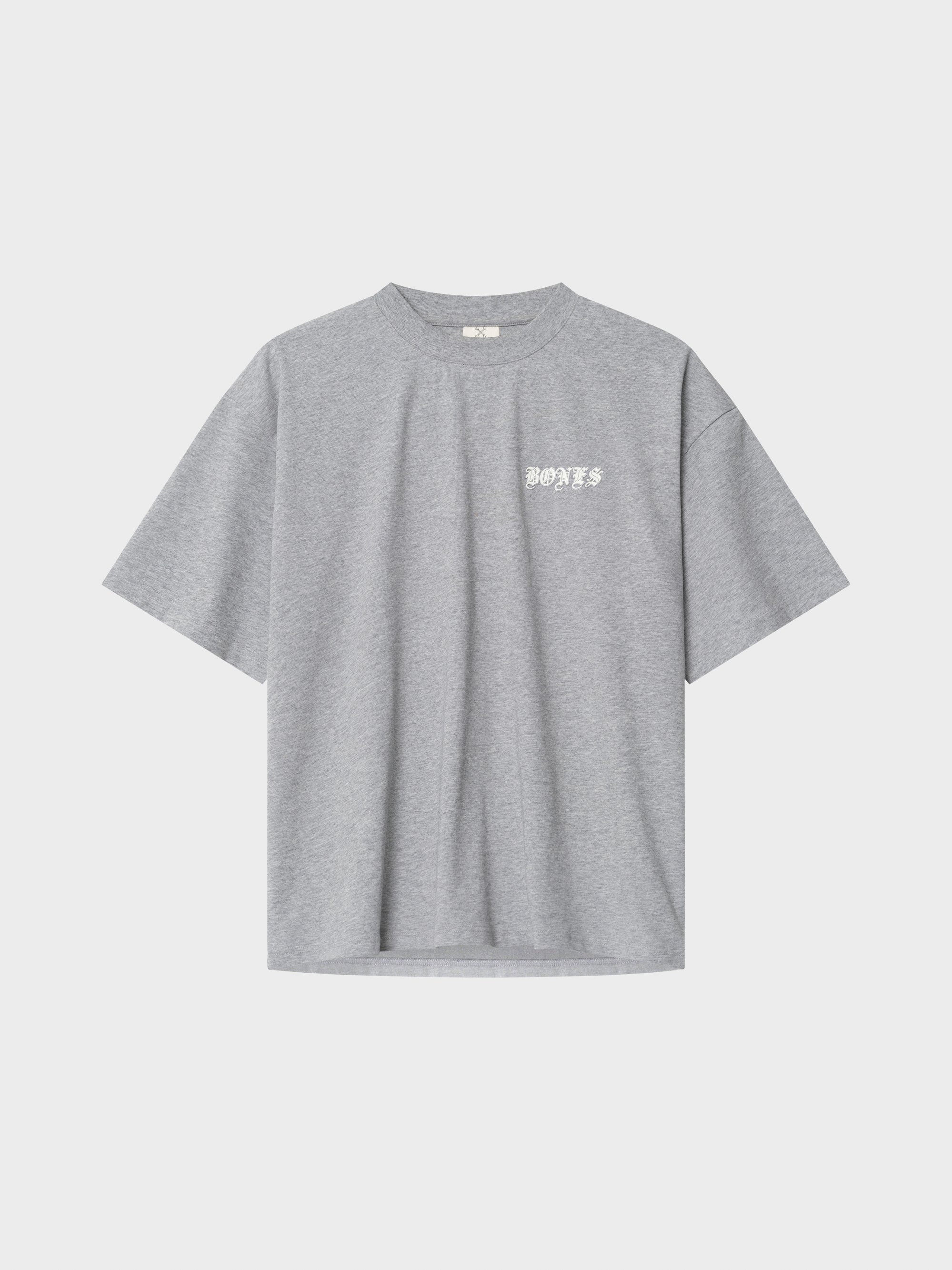 Front Left Box Tee - Grey Marle