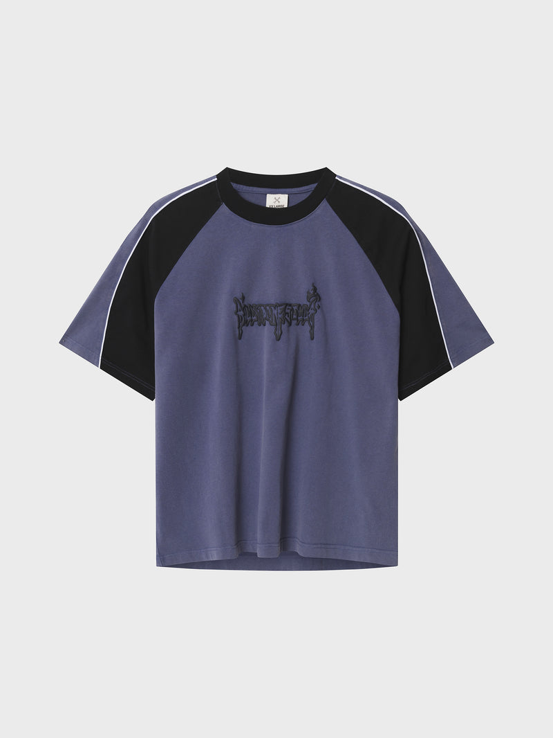 Small Steps Panel Tee - Blue
