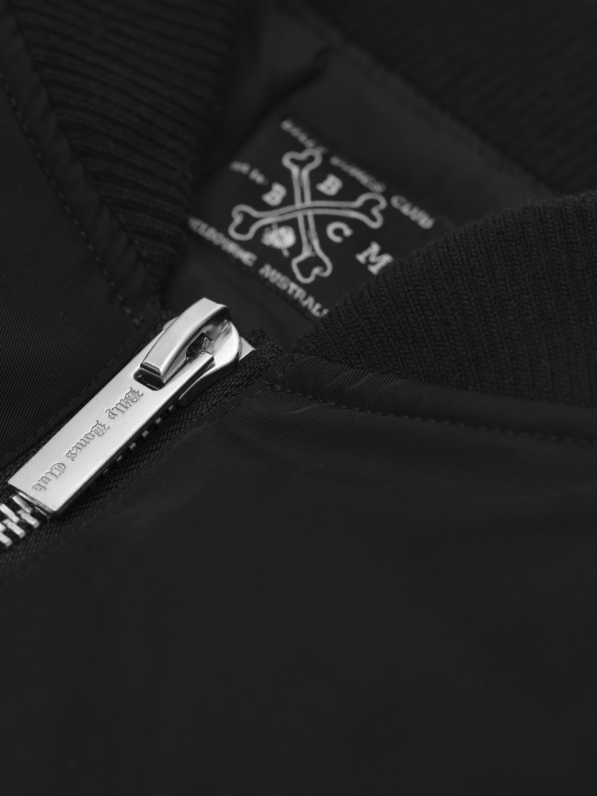 Skeleton Bomber Jacket - Black