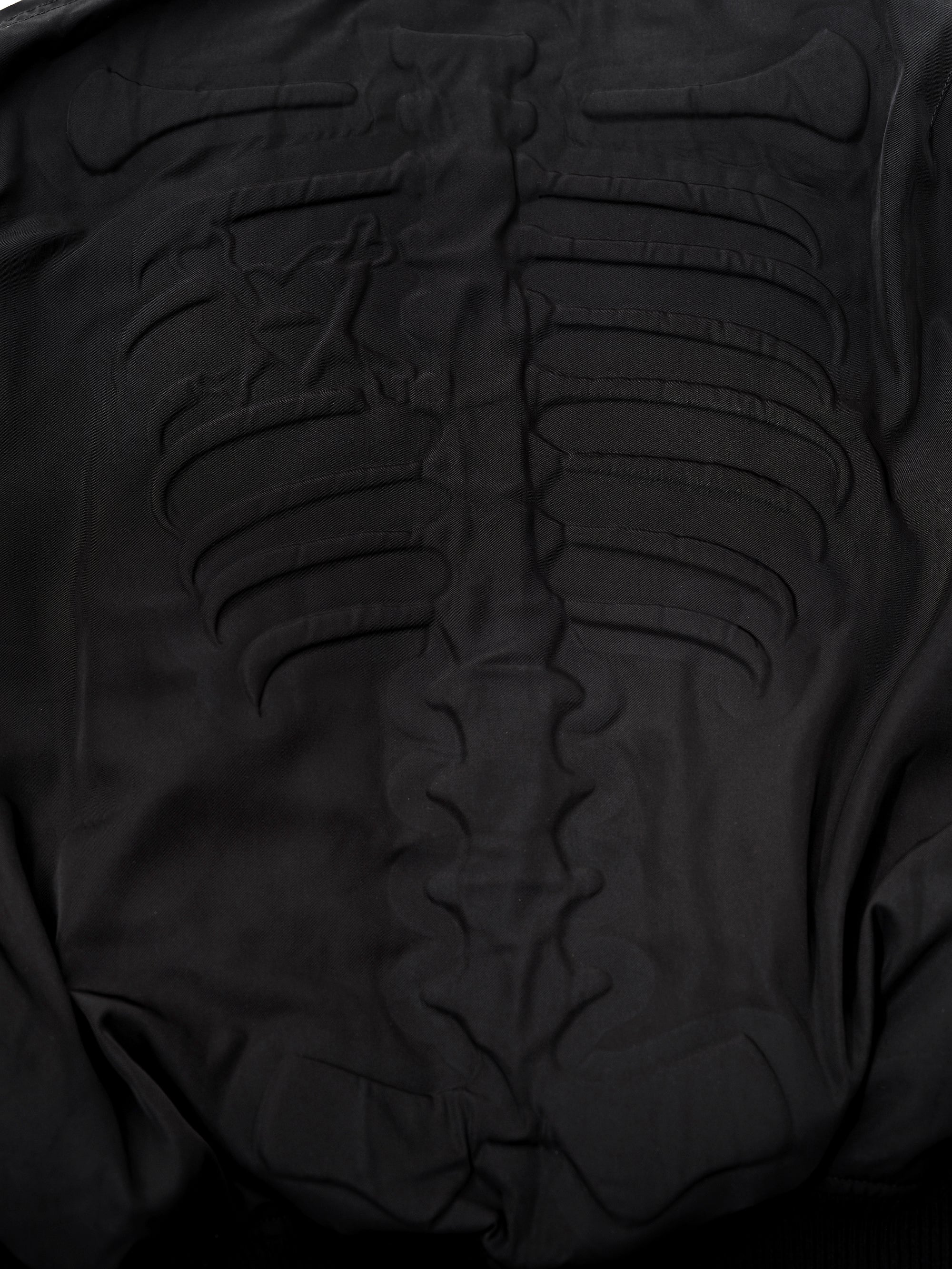 Skeleton Bomber Jacket - Black