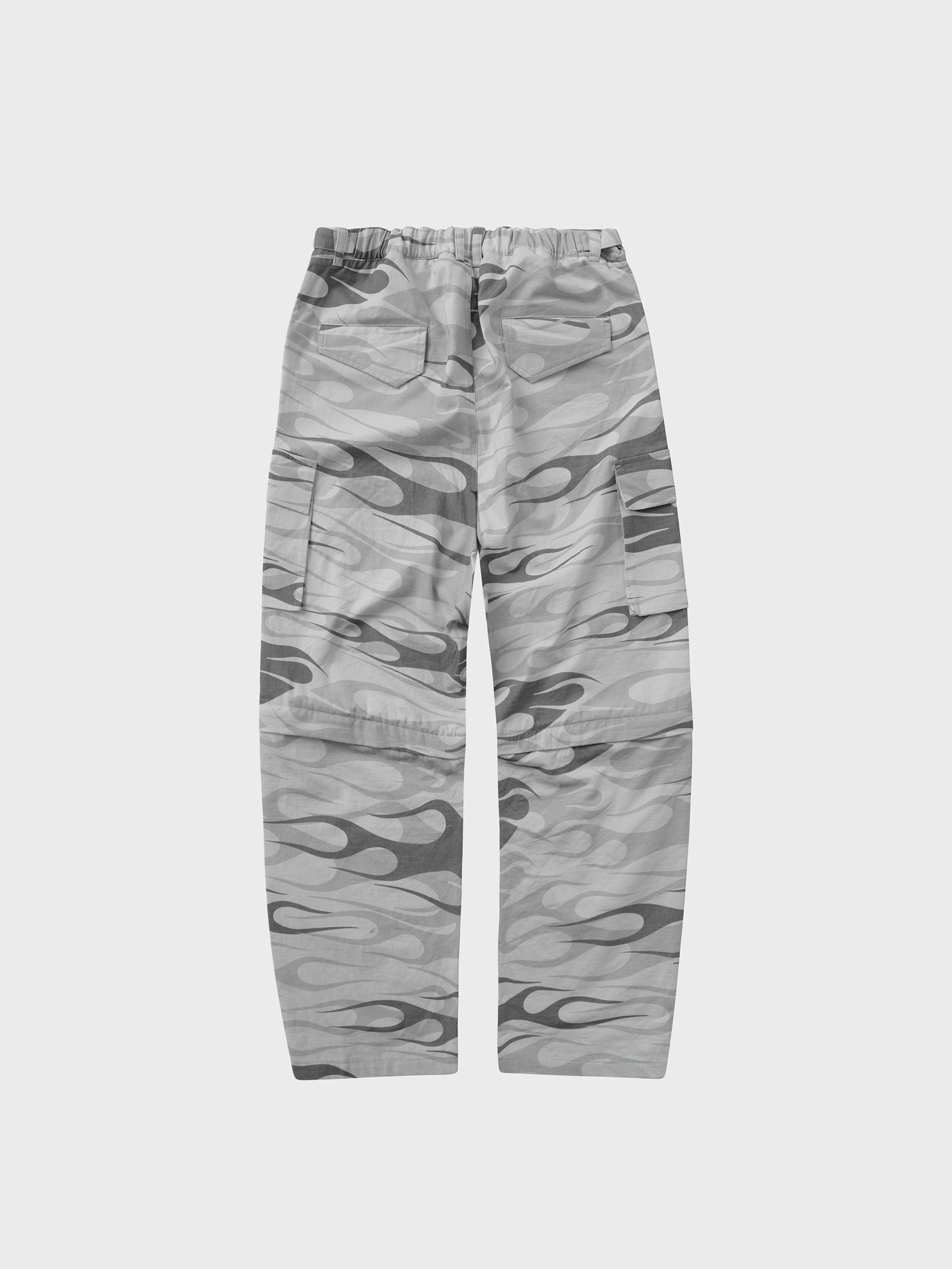 Snow Flame Convertible Pants - White Camo