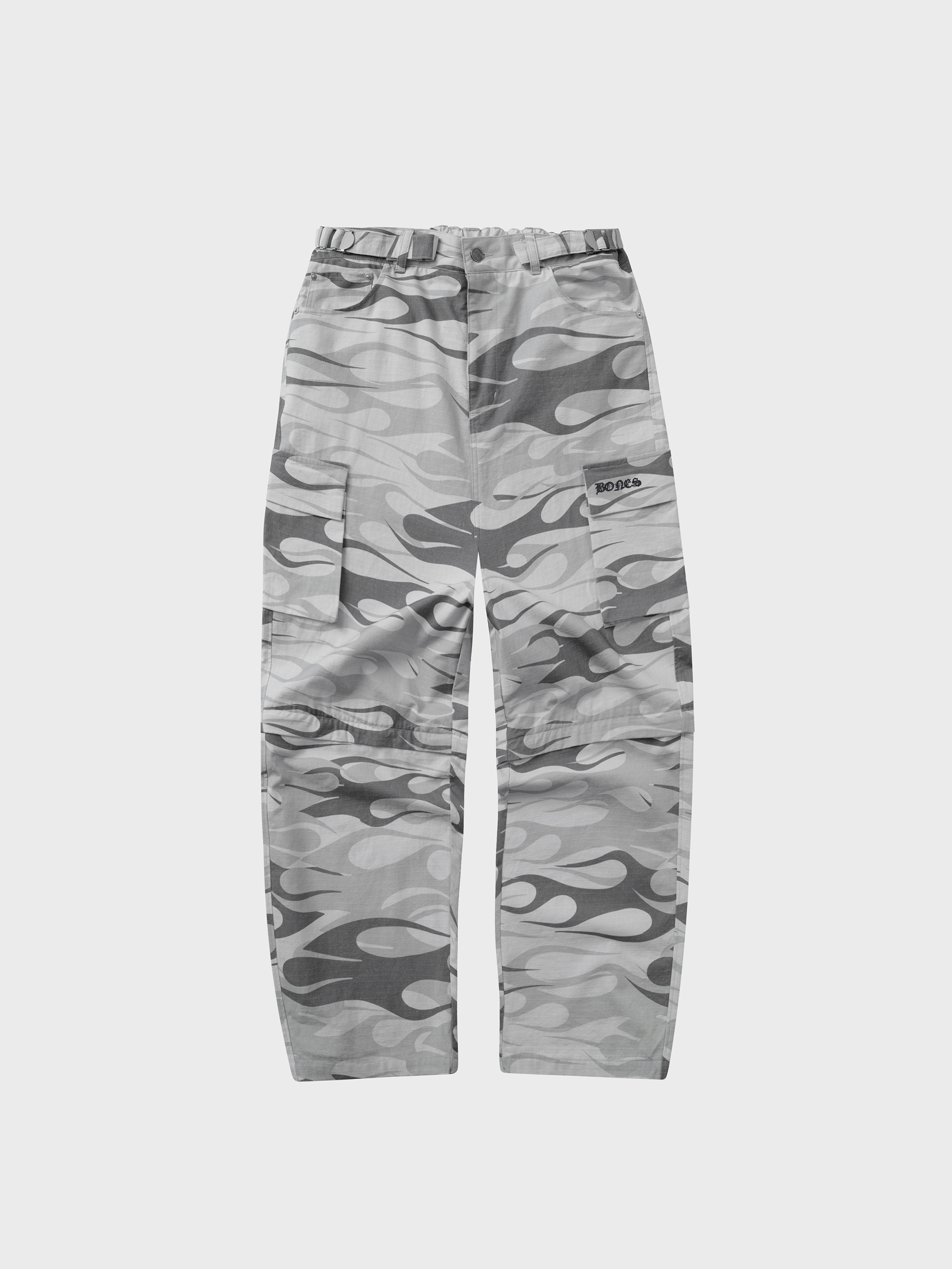 Snow Flame Convertible Pants - White Camo