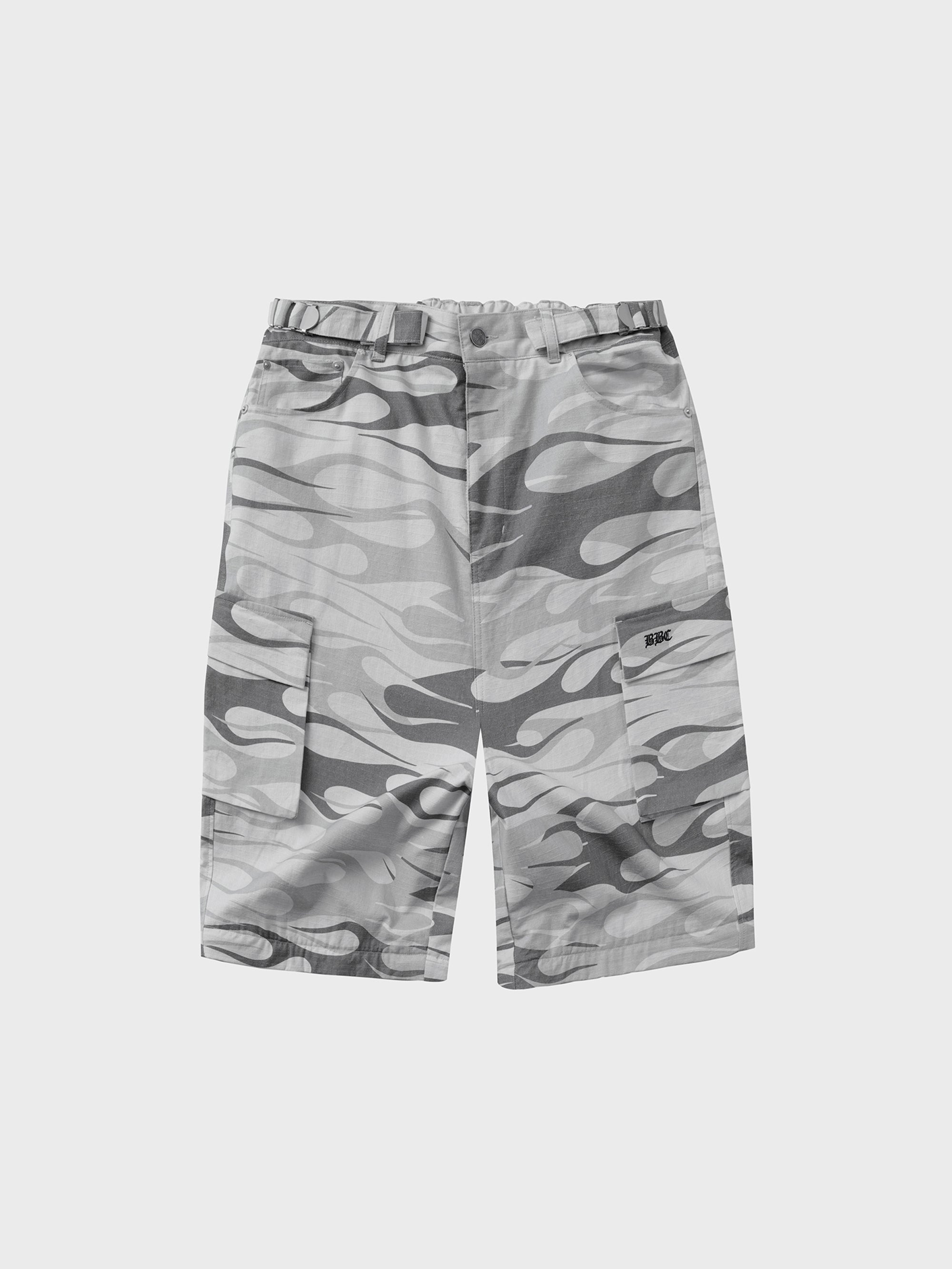 Snow Flame Convertible Pants - White Camo