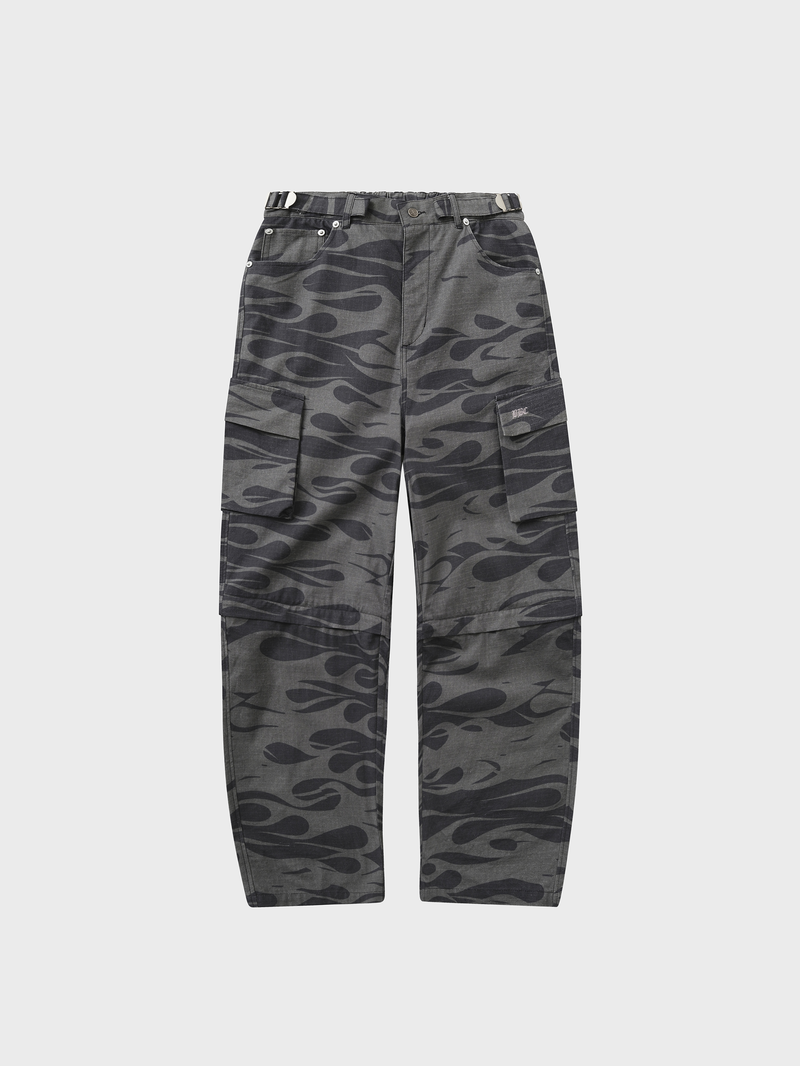 Night Flame Convertible Pants - Black Camo