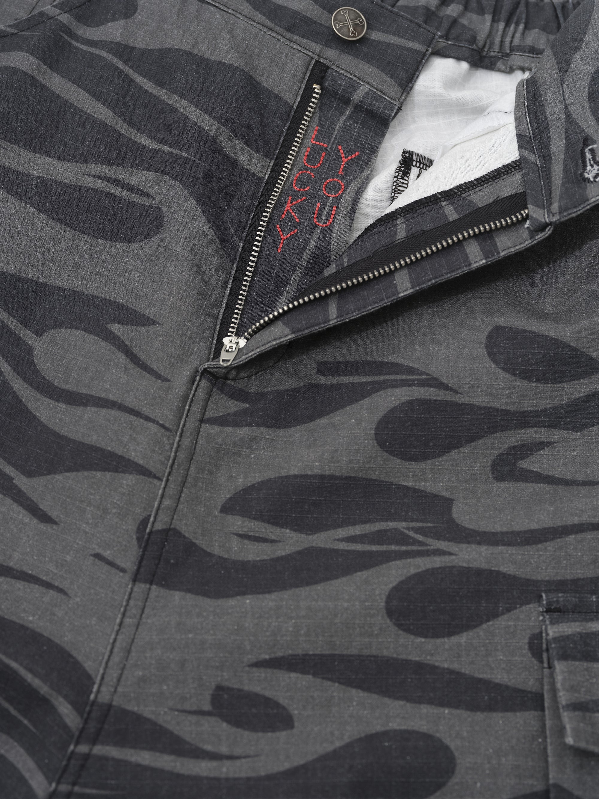 Night Flame Convertible Pants - Black Camo