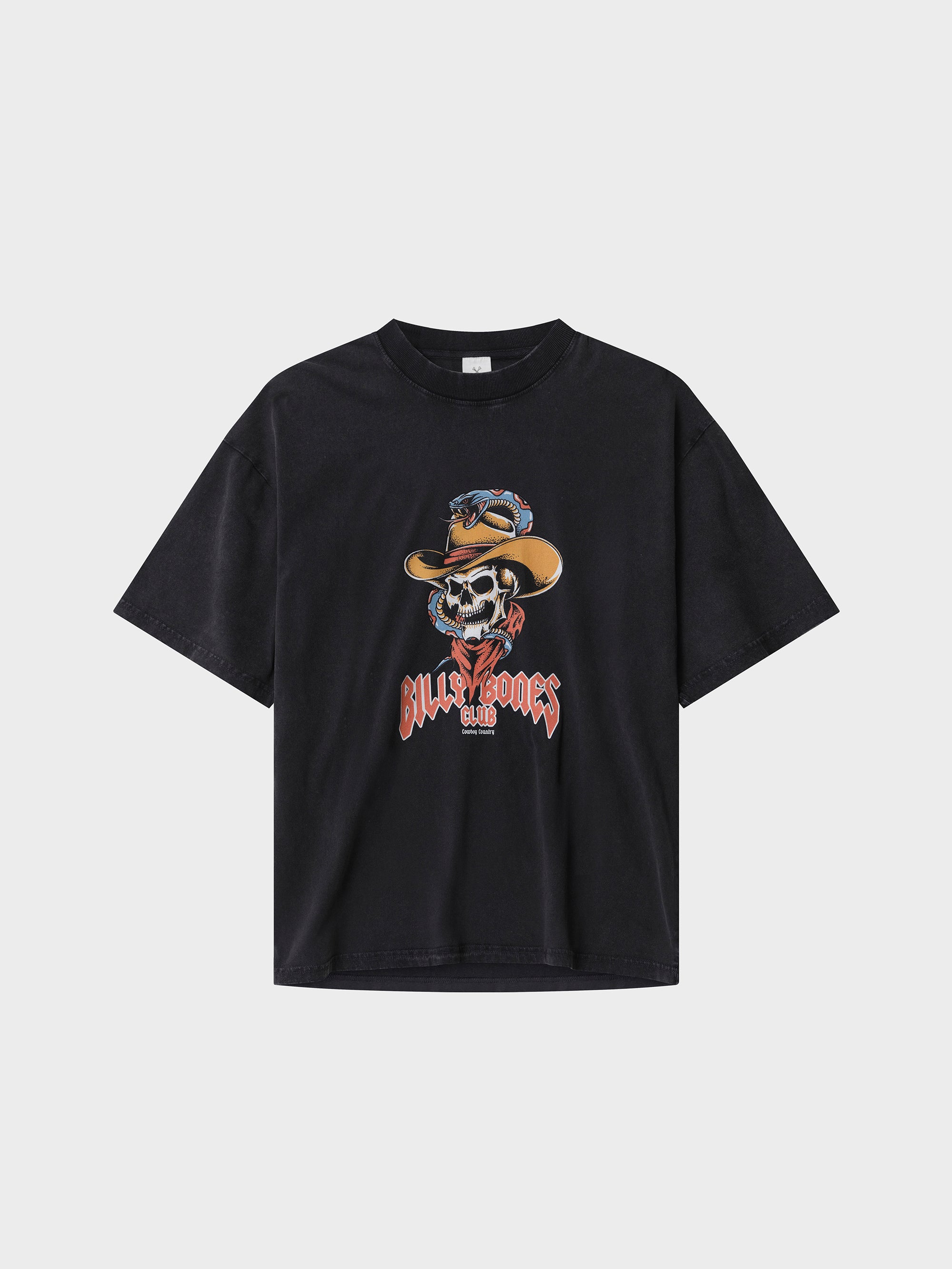 Cowboy Country Tee - Washed Black