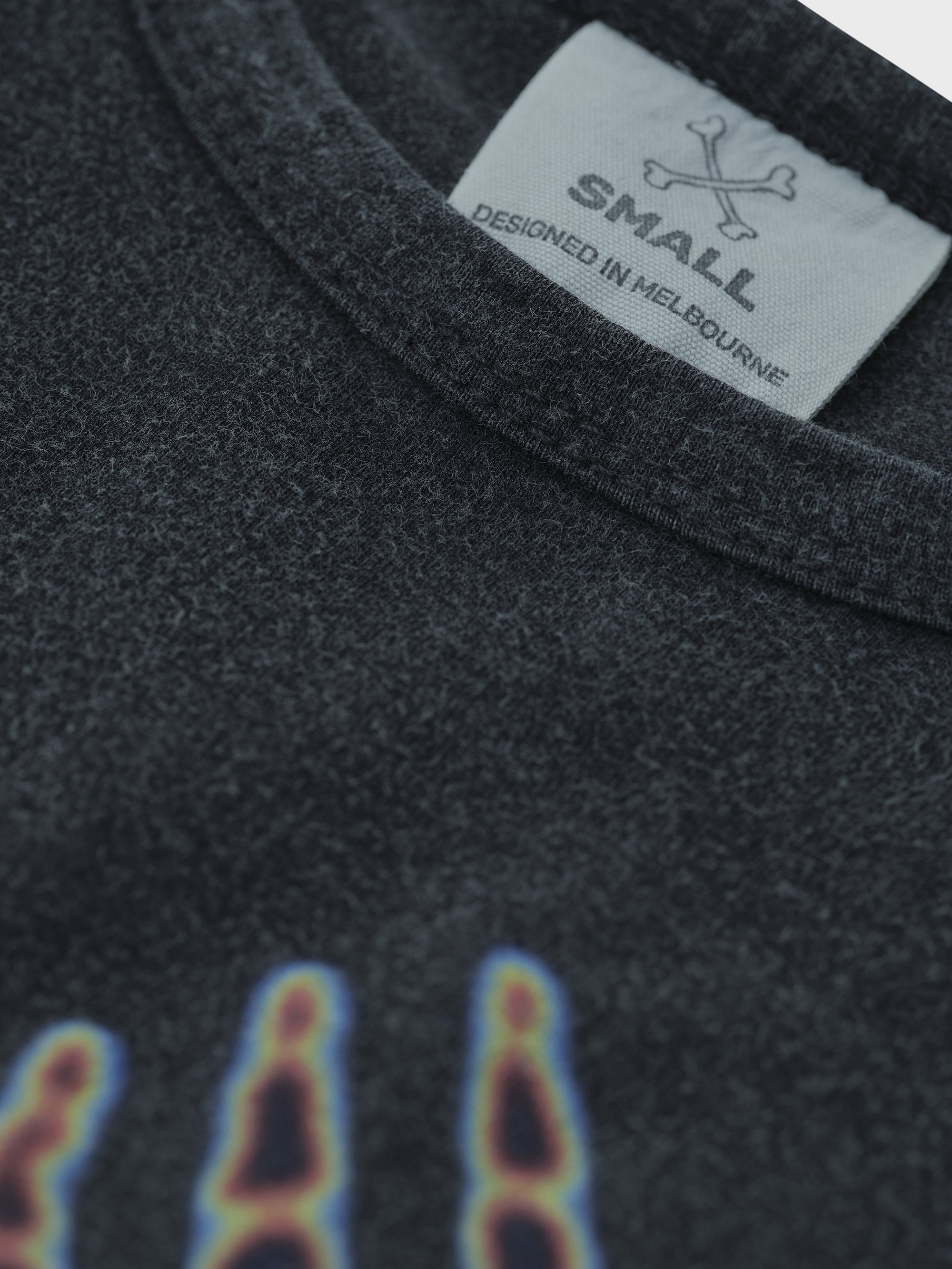 Heat Map Baby Tee - Washed Black