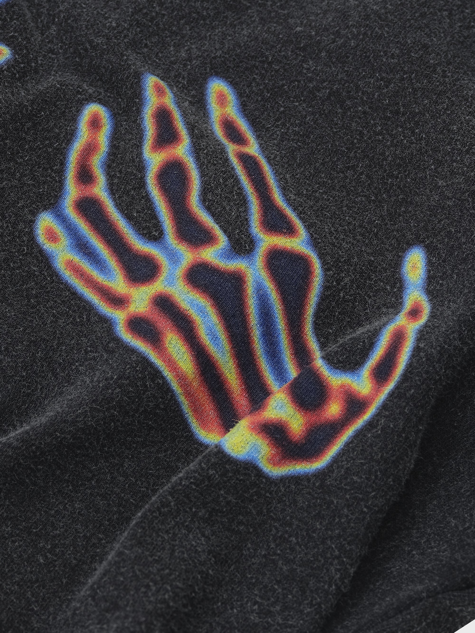 Heat Map Baby Tee - Washed Black