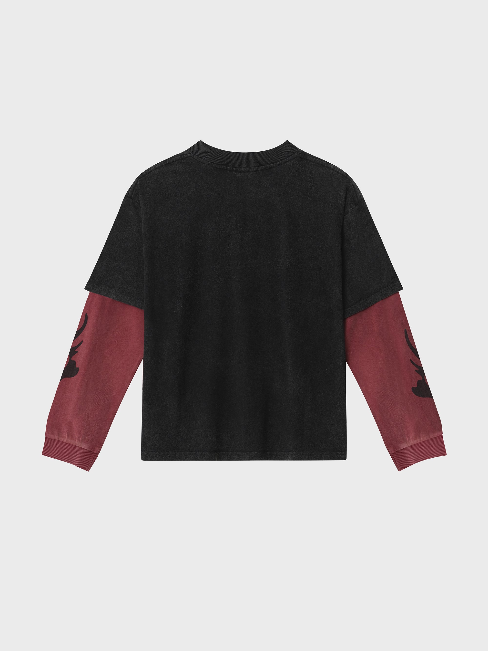 Oilchange 2.0 Layered Tee - Black/Red