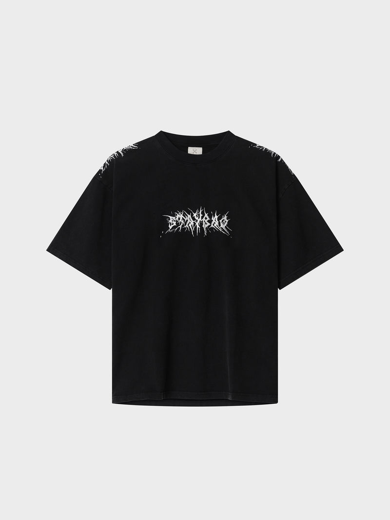 Stay Bad Static Tee - Washed Black