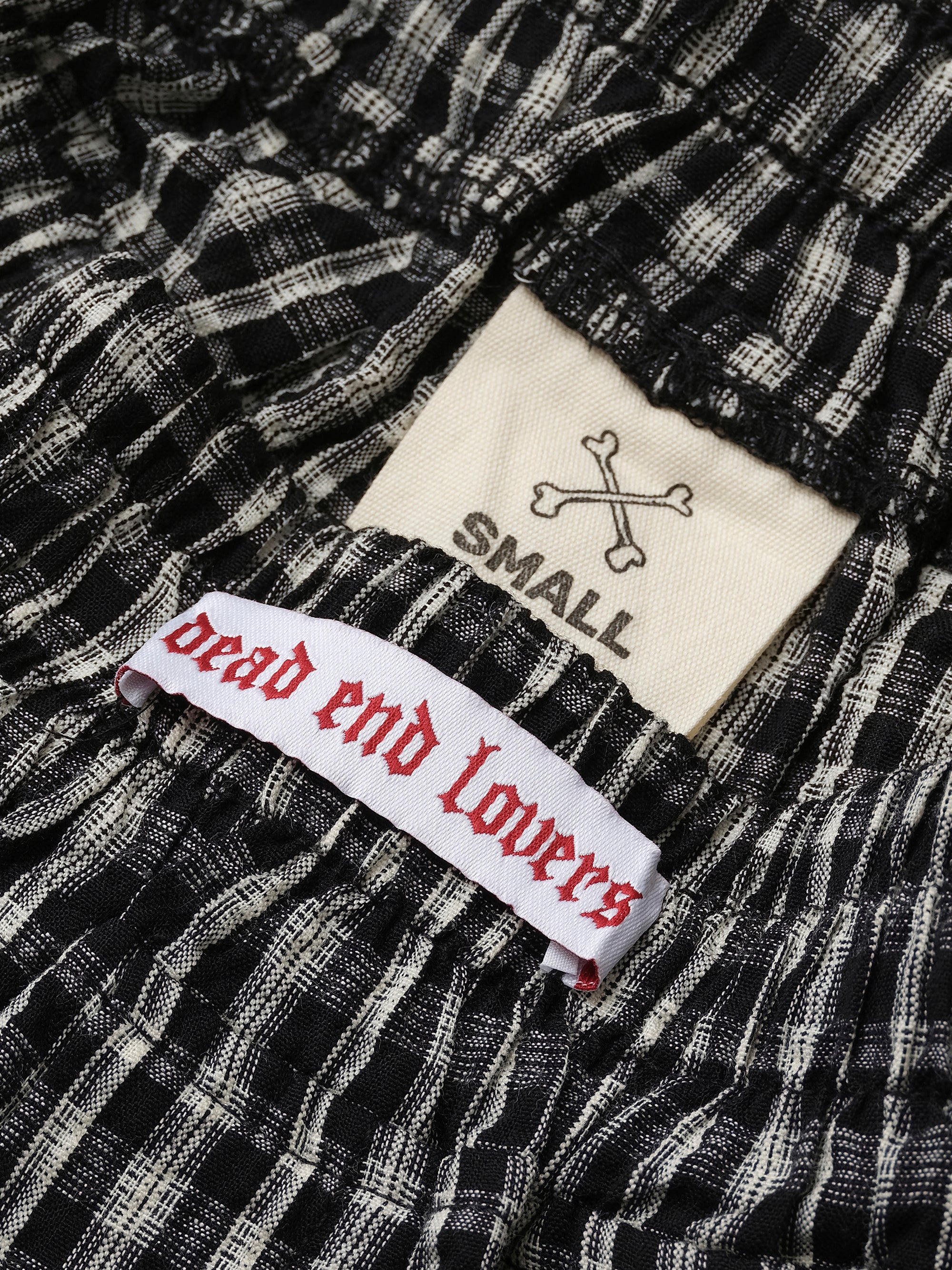 Dead End Check Boxer Shorts - Black