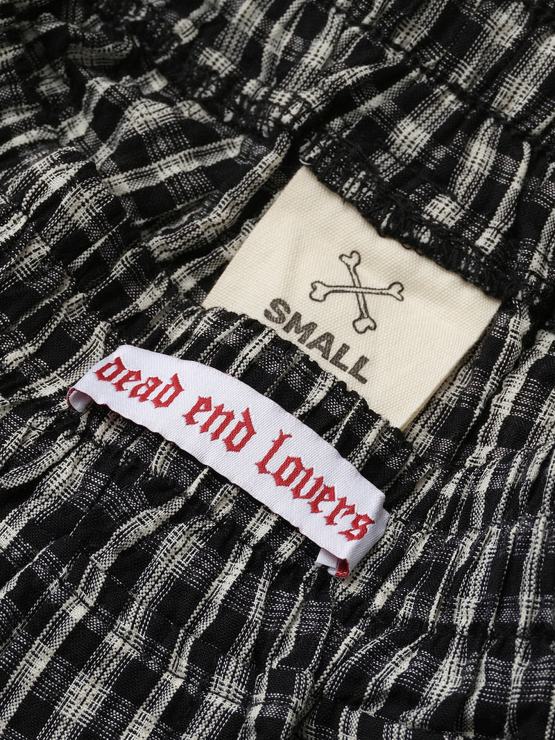 Dead End Check Boxer Shorts - Black