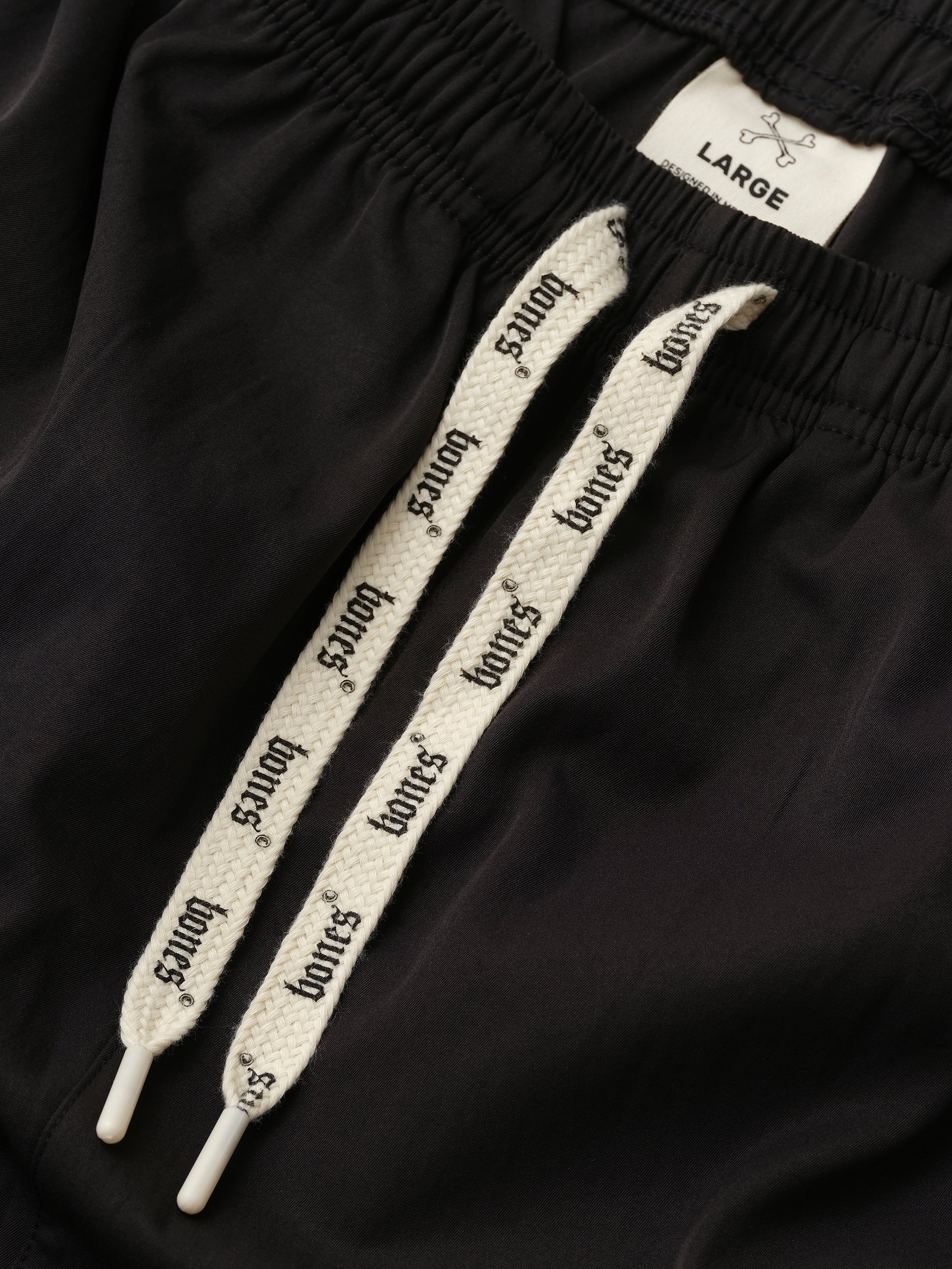 Doubled Crossed Track Pant - Black