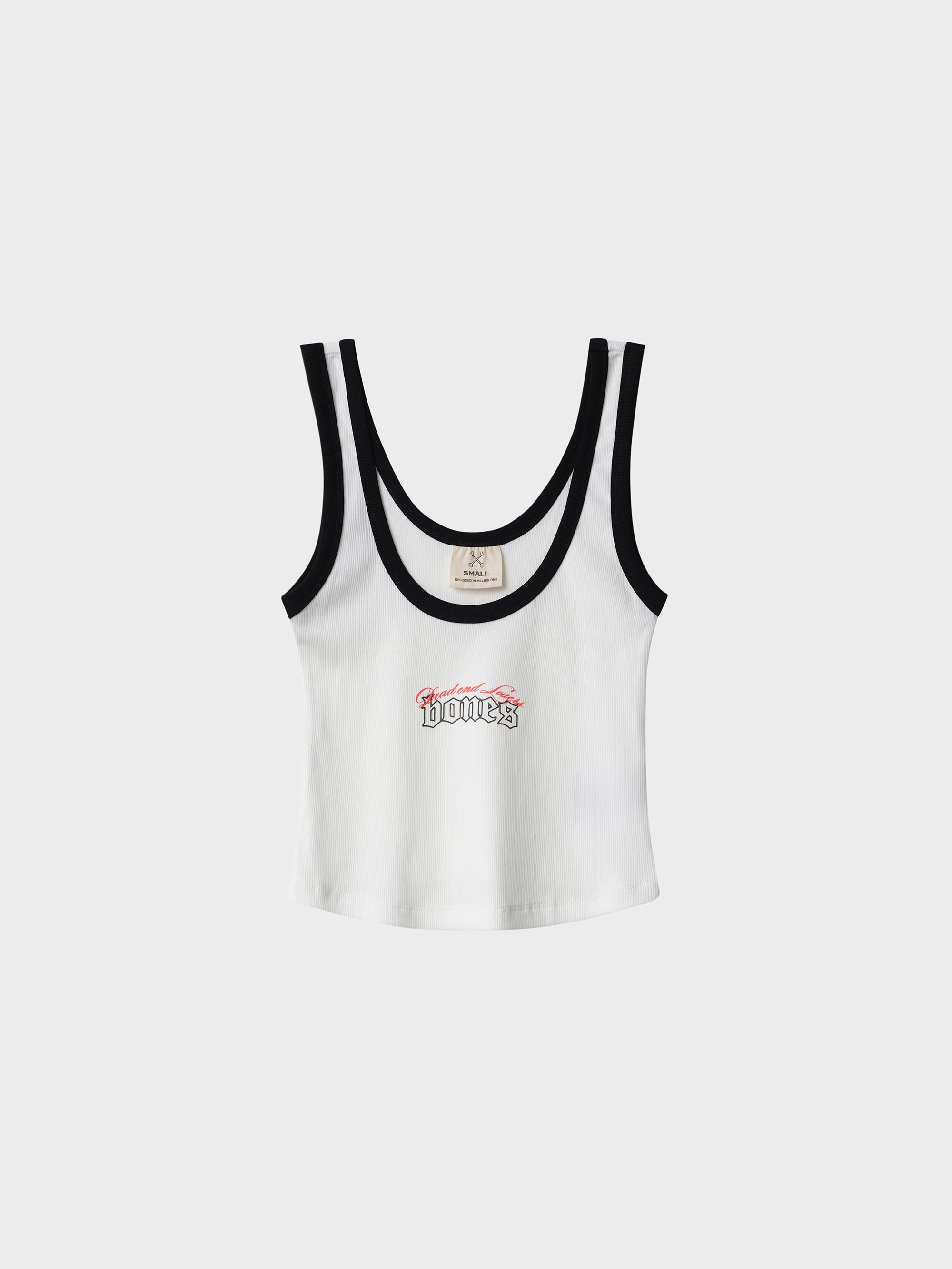 Love Letter Tank - White/Black