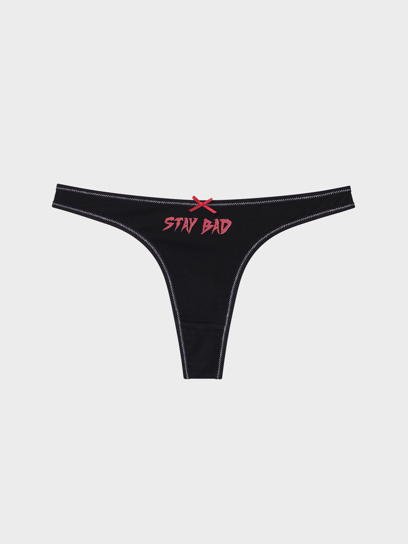 Stay Bad G-String - Black